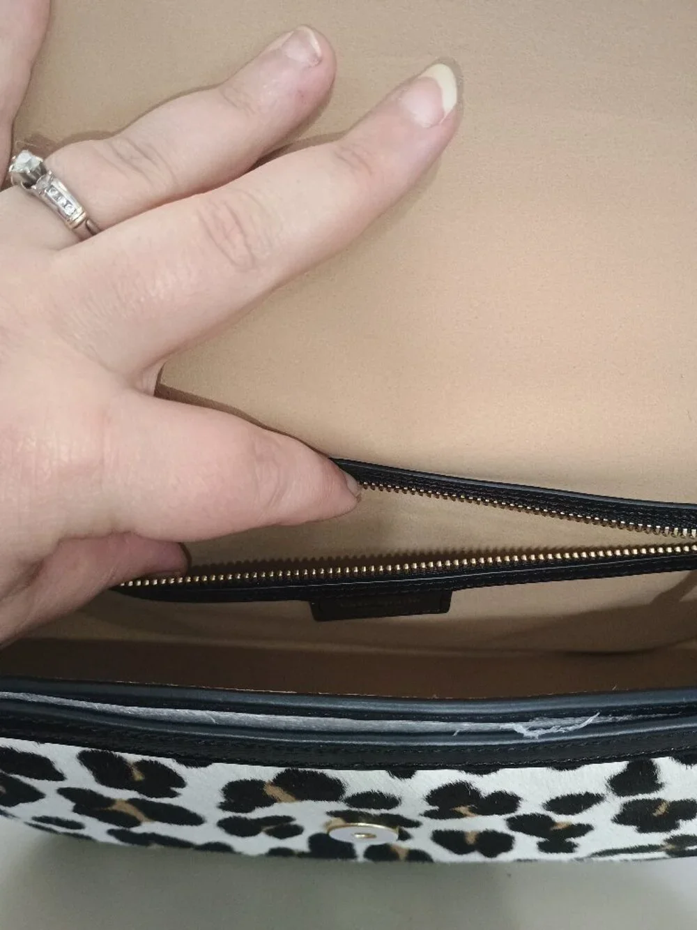 Kate Spade KATY Leopard Haircalf Shoulder/Crossbody